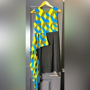 Beautiful Multi-Color Hi-Low Dress